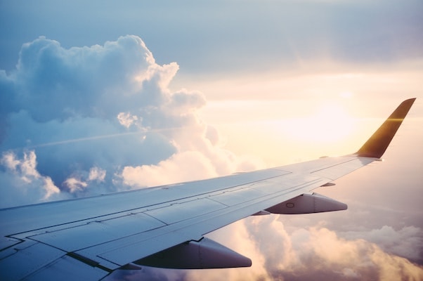 wing of an airplane